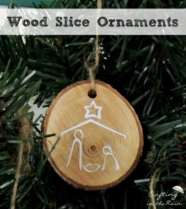 wood slice ornaments