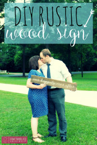 DIY Rustic Wood Sign from GingerSnapCrafts.com #DIY #barnwood #sign