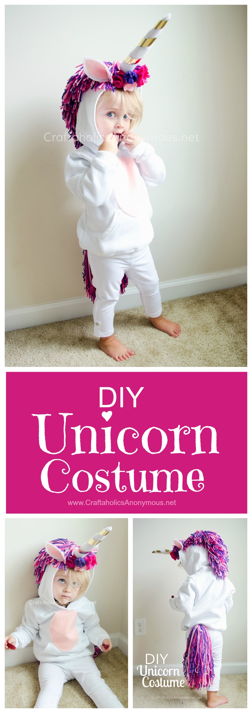 craftaholics anonymous diy unicorn costume tutorial